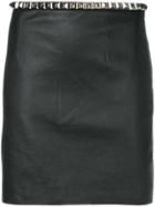 Alexander Wang Fitted Lambskin Skirt - Black