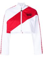 Msgm Msgm X Diadora Cropped Zipper Jacket - White