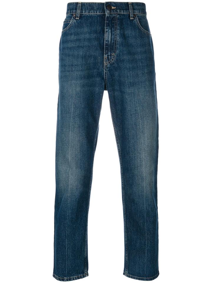 Stella Mccartney Vintage Denzel Carrot Cropped Jeans - Blue