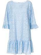 Blugirl Lace Drop Waist Mini Dress - Blue