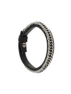 Givenchy Braided Chain Bracelet, Men's, Size: Medium, Black