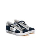 2 Star Kids Distressed Star Patch Sneakers - Blue