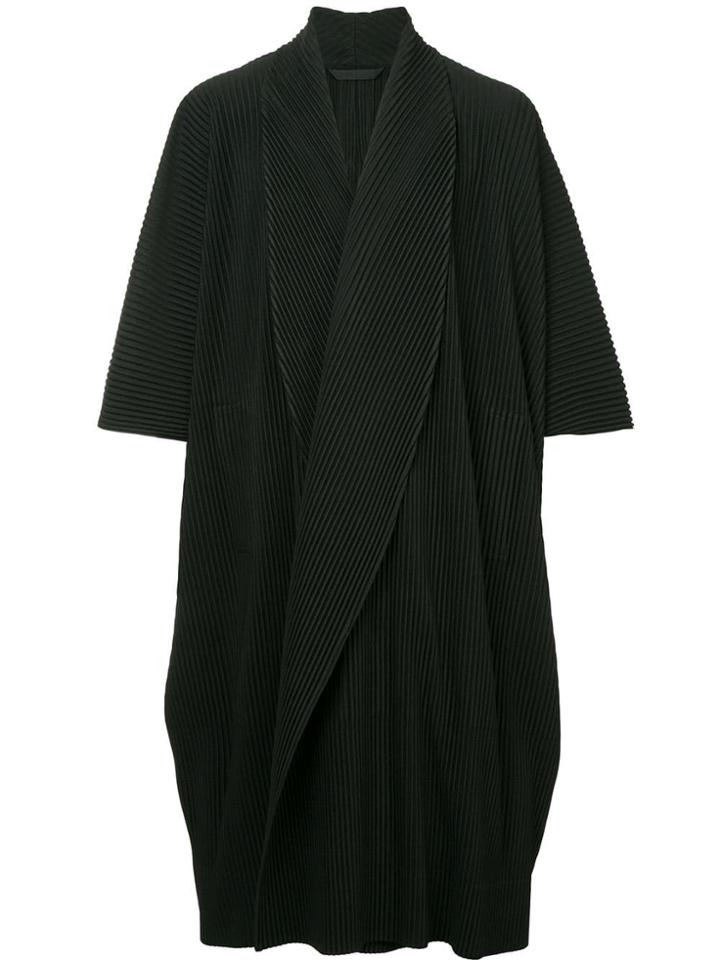Homme Plissé Issey Miyake October Coat - Black