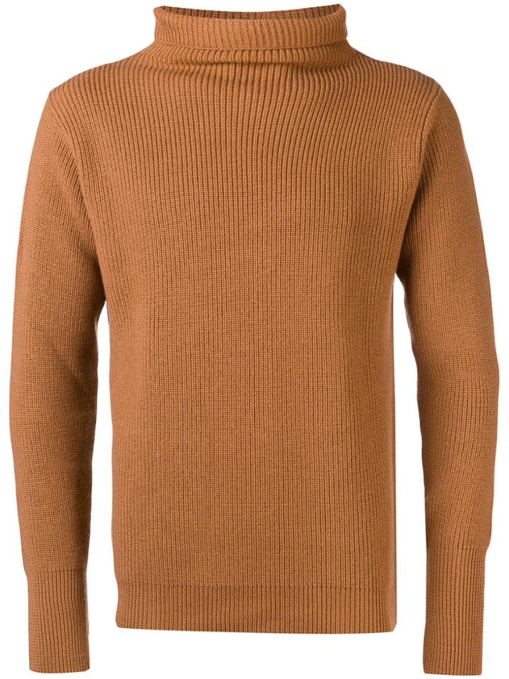 Barena Roll Neck Jumper - Brown