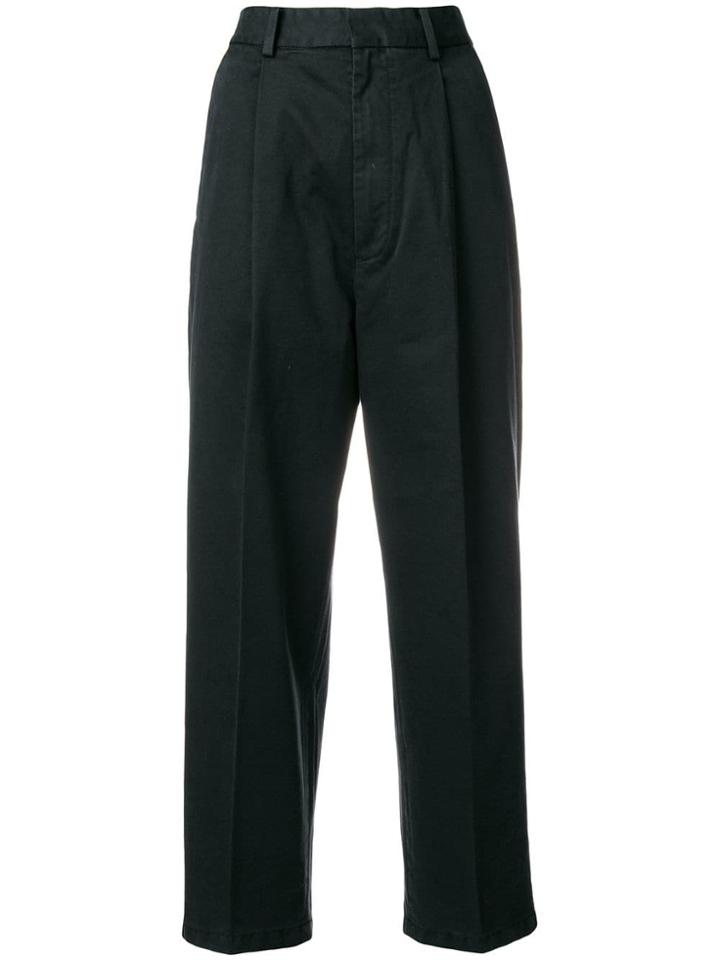 Haikure High Waisted Cropped Jeans - Black