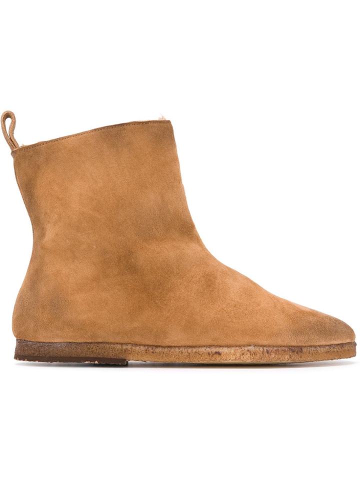Marsèll Almond Toe Boots - Brown
