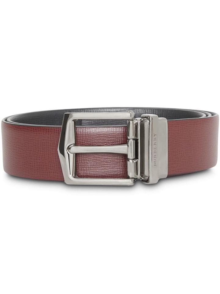 Burberry Reversible London Leather Belt - Red