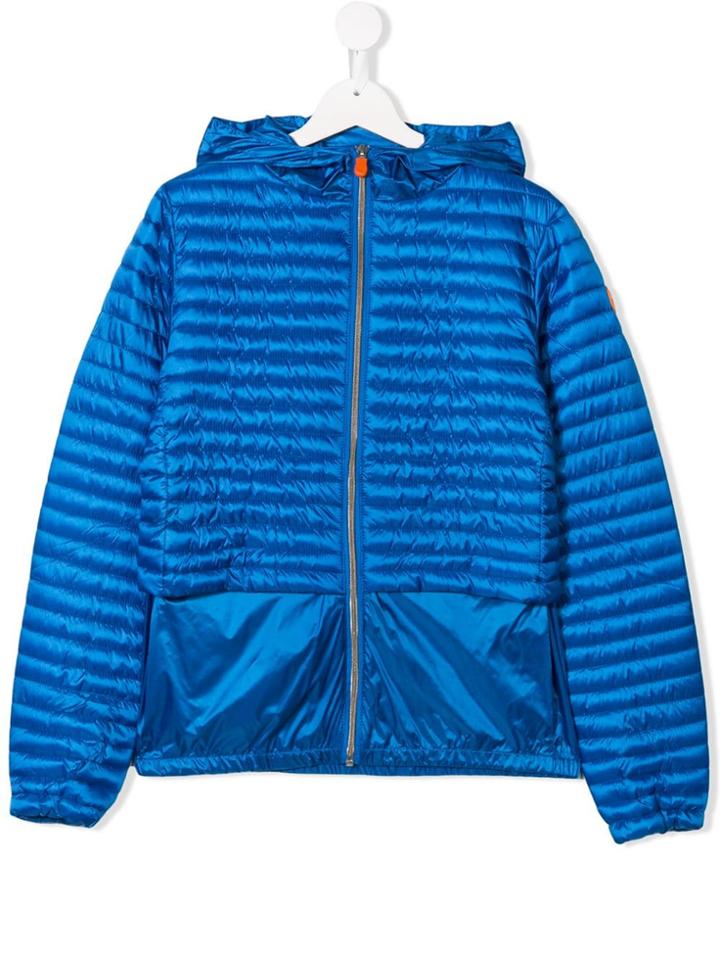Save The Duck Kids Quilted Jacket - Blue