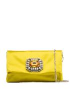 Jimmy Choo Titania Crystal Embellished Clutch Bag - Yellow
