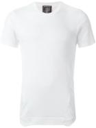 Ann Demeulemeester Poem Print Detail Ribbed T-shirt, Men's, Size: Xs, White, Spandex/elastane/cotton
