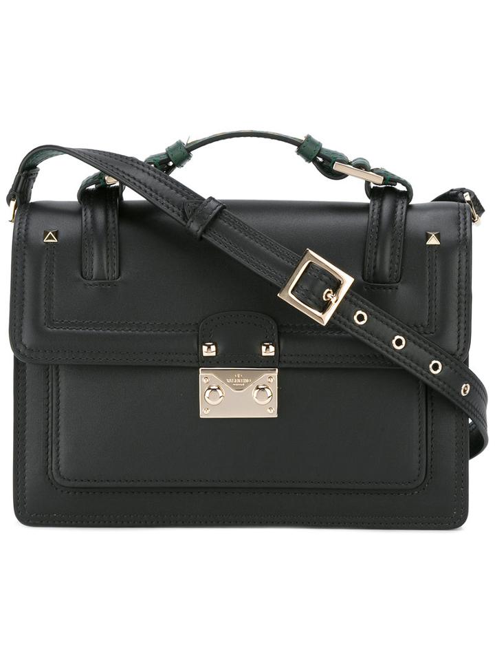 Valentino Valentino Garavani Cabana Shoulder Bag, Women's, Black, Calf Leather