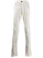 John Elliott Frayed Hem Slim-fit Trousers - Neutrals
