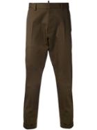 Dsquared2 - Tapered Trousers - Men - Cotton - 46, Green, Cotton