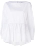 Tibi - Pleated Blouse - Women - Cotton - 0, White, Cotton