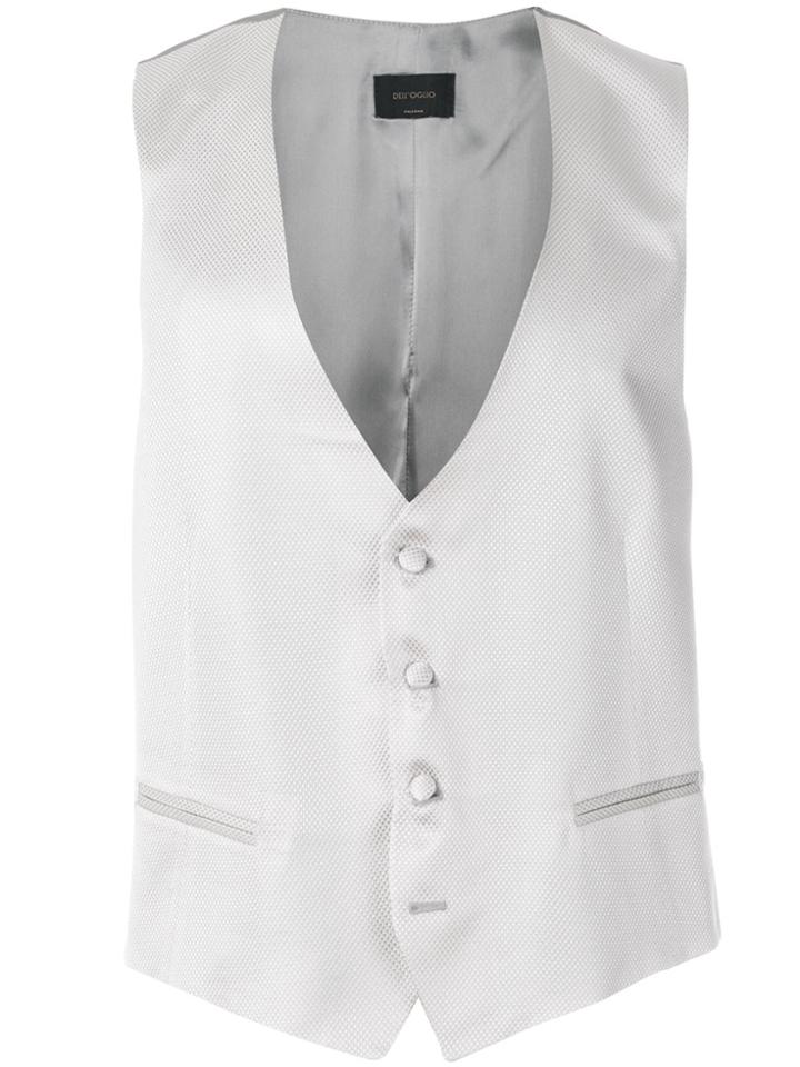 Dell'oglio Classic Buttoned Waistcoat - Grey
