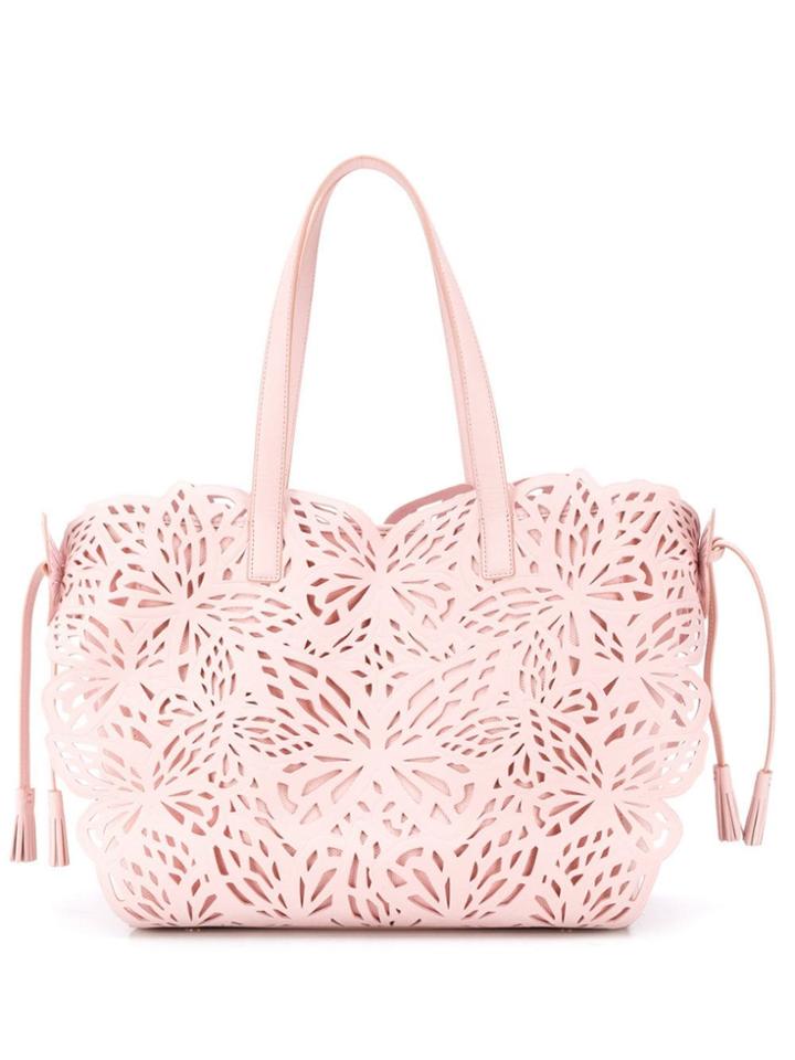 Sophia Webster Laser Cut Tote Bag - Pink