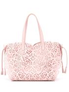 Sophia Webster Laser Cut Tote Bag - Pink