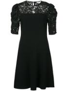 Rebecca Taylor Lace-embroidered Flared Dress - Black