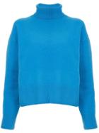 Le Ciel Bleu Turtle Neck Knit Top - Blue