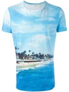Orlebar Brown Printed T-shirt, Men's, Size: Large, Blue, Cotton