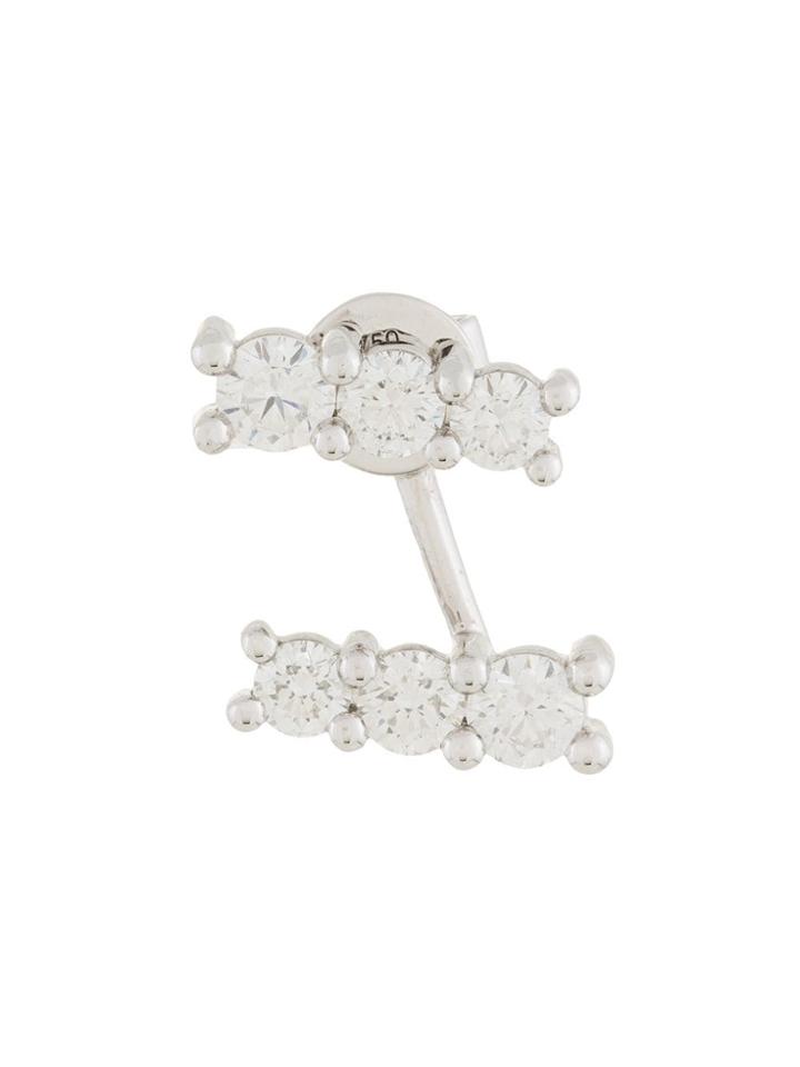 Alinka 18kt White Gold Lara Diamond Earring - Silver