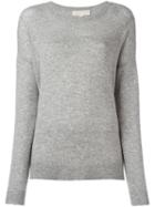 Michael Michael Kors Crew Neck Jumper, Women's, Size: Small, Grey, Cashmere/wool