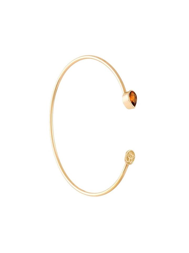 Liska Teardrop Bracelet, Women's, Yellow/orange, Gold/citrine