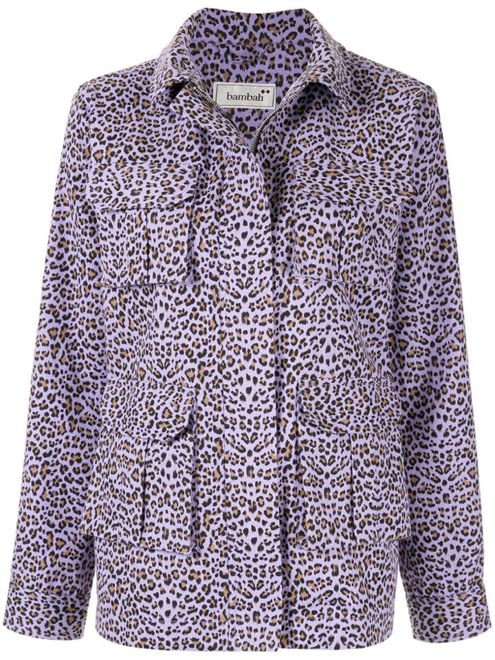 Bambah Leopard Jacket - Purple
