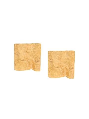 Misho Square Stud Earrings - Gold