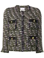 Edward Achour Paris Four Pockets Tweed Jacket - Black