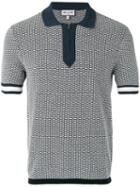 Paul & Joe - Zip Up Polo Shirt - Men - Cotton - M, Blue, Cotton
