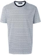 Neil Barrett Pattern Print T-shirt, Men's, Size: M, White, Cotton