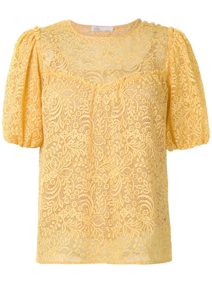 Nk Ariel Lace Blouse - Yellow