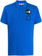 Mcq Alexander Mcqueen Mcq Monster Logo Polo Shirt - Blue