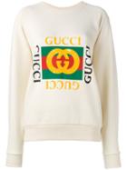 Gucci Gucci Print Sweatshirt, Women's, Size: Medium, Nude/neutrals, Cotton
