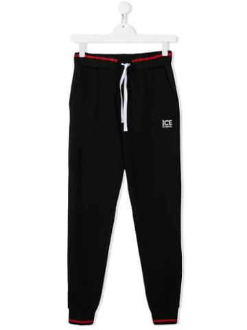 Iceberg Kids Teen Logo Track Pants - Black