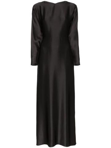 Deitas Demeter Silk Maxi Dress - Black