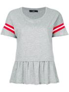 Steffen Schraut Stripe Detail T-shirt - Grey