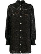 Gucci Lace Mini Dress - Black