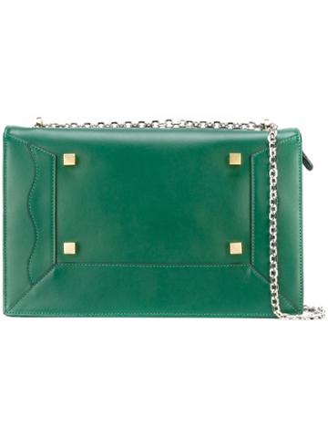 Manurina Square Stud Detail Bag, Women's, Green