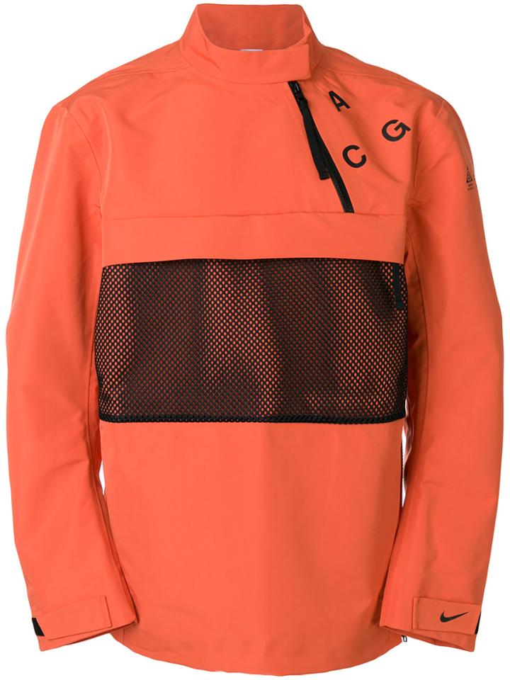 Nike Nikelab Acg Pullover Shell Jacket - Yellow & Orange