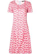 Luisa Cerano Zebra Print Flared Dress - Pink