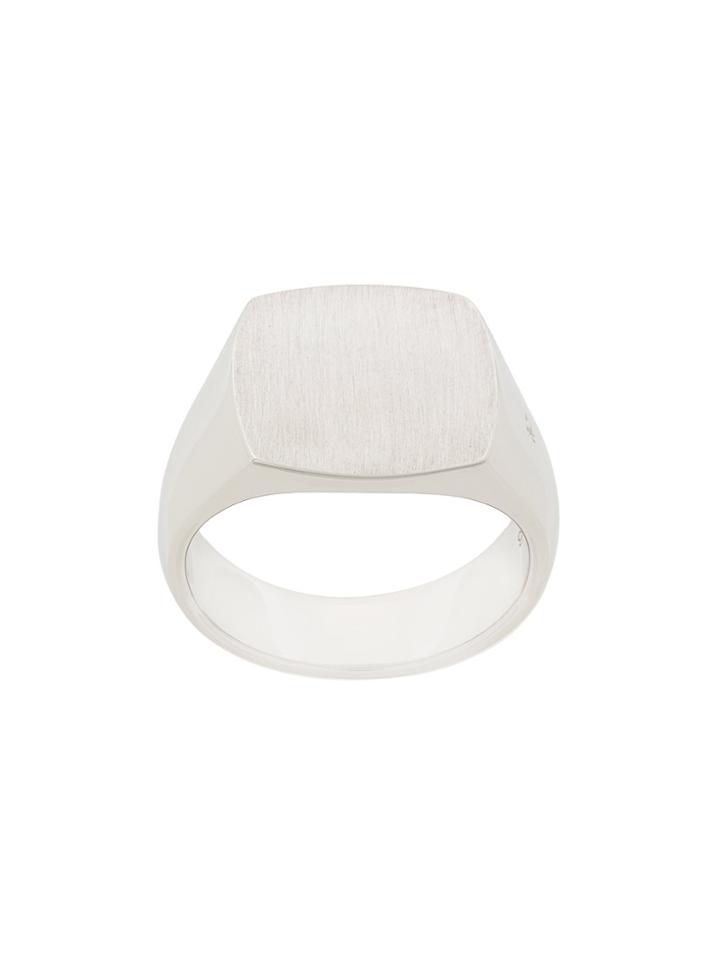 Tom Wood Signet Ring - Metallic