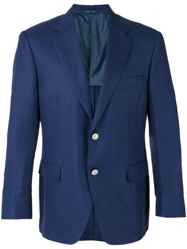 Canali Two Button Blazer - Blue