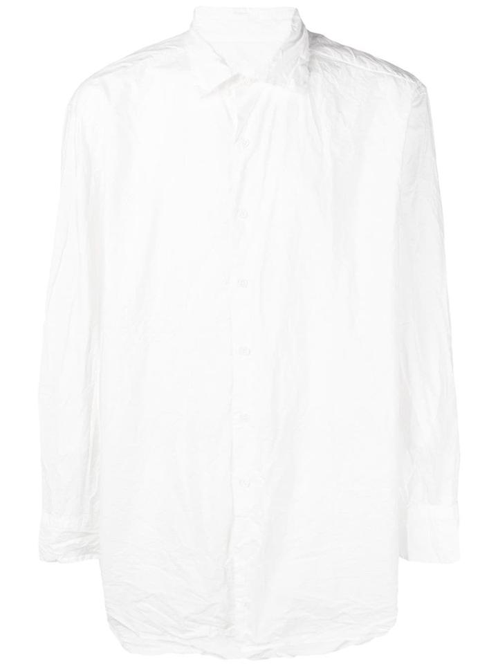 Casey Casey Oversized Creased Shirt - White