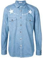 Education From Youngmachines Stars Print Shirt, Men's, Size: 1, Blue, Cotton/polyester