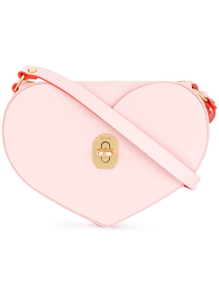 Niels Peeraer Heart Crossbody Bag - Pink & Purple