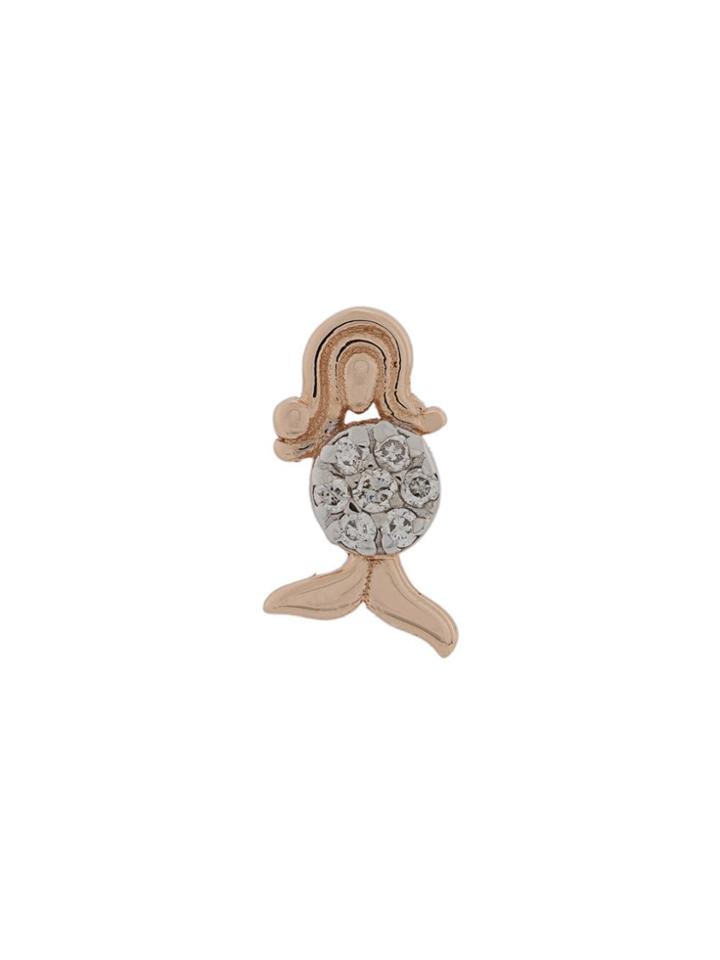 Kismet By Milka 14kt Rose Gold Mermaid Diamond Stud