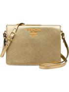 Prada Light Frame Leather Bag - Metallic