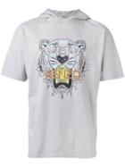 Kenzo Tiger Hooded T-shirt, Men's, Size: Small, Grey, Cotton